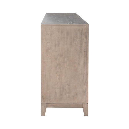 Fireplace TV Consoles - 80" Console With Fire FTS - Light Brown