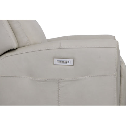 Barnett - Power Recliner With Power Headrest & Lumbar - Timber