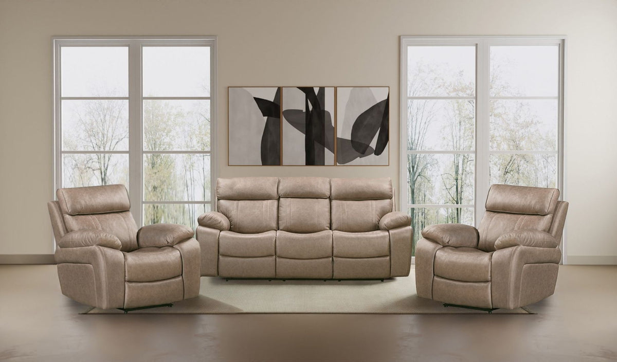 Theon - Manual Glider Reclining Sofa Set