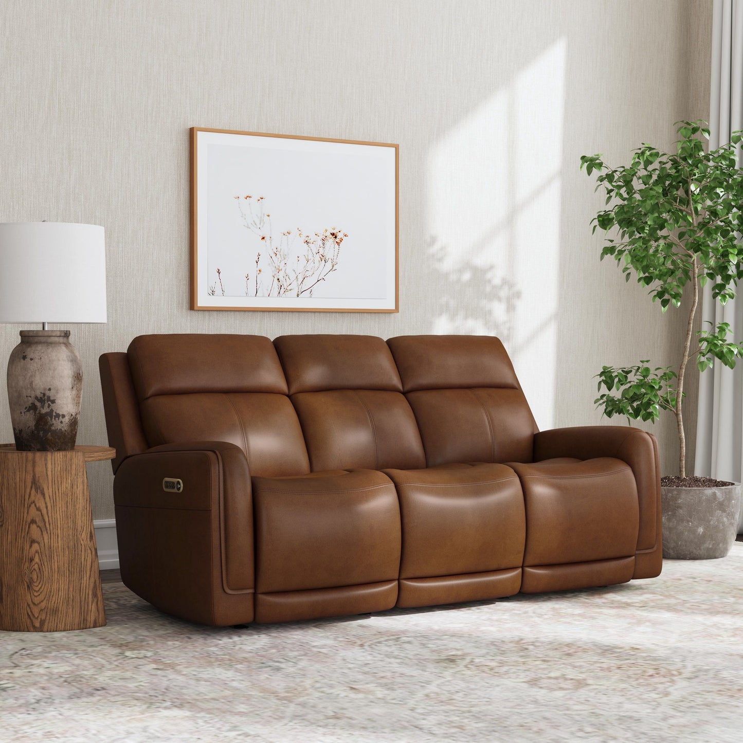 Alister - Power Gliding Sofa With Power Headrests & Lumbar