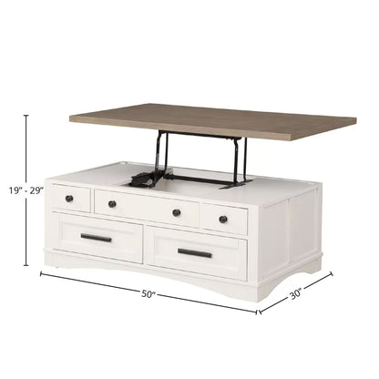 Americana Modern - Cocktail Table With Lift Top - Cotton