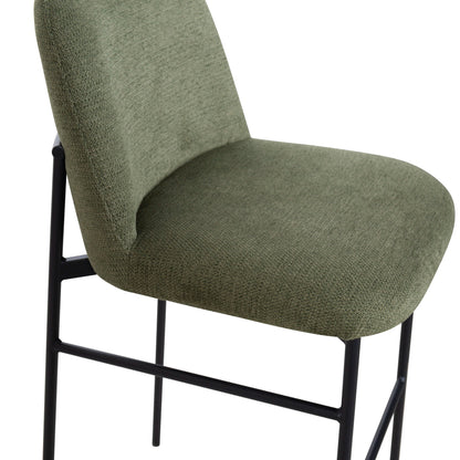 Erik - Bar Chair With Black Metal Frame (Set of 2)