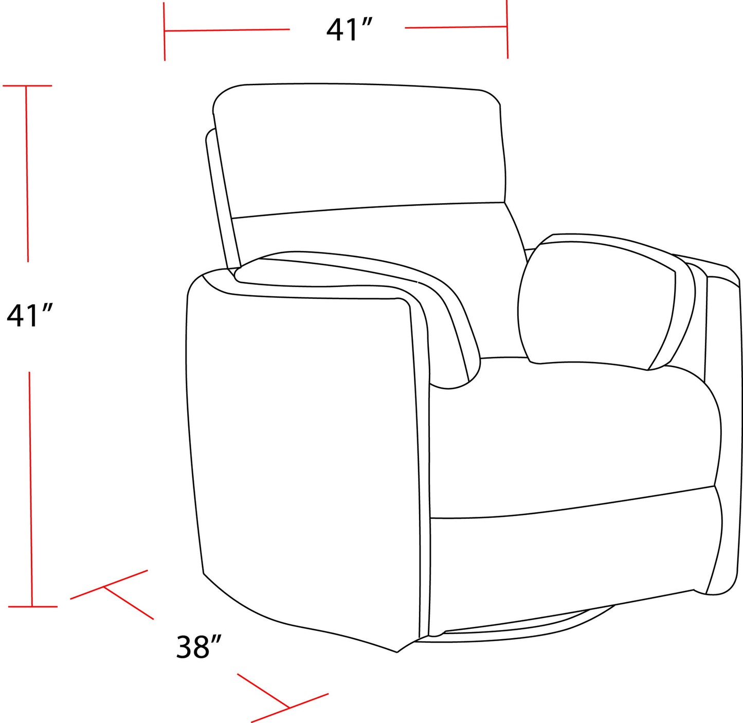 Radius - Power Cordless Swivel Glider Recliner