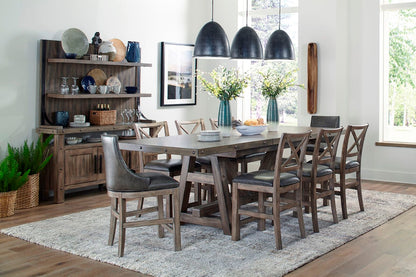 Lodge Dining - Swivel Counter Sling Chair (Set of 2) - Siltstone