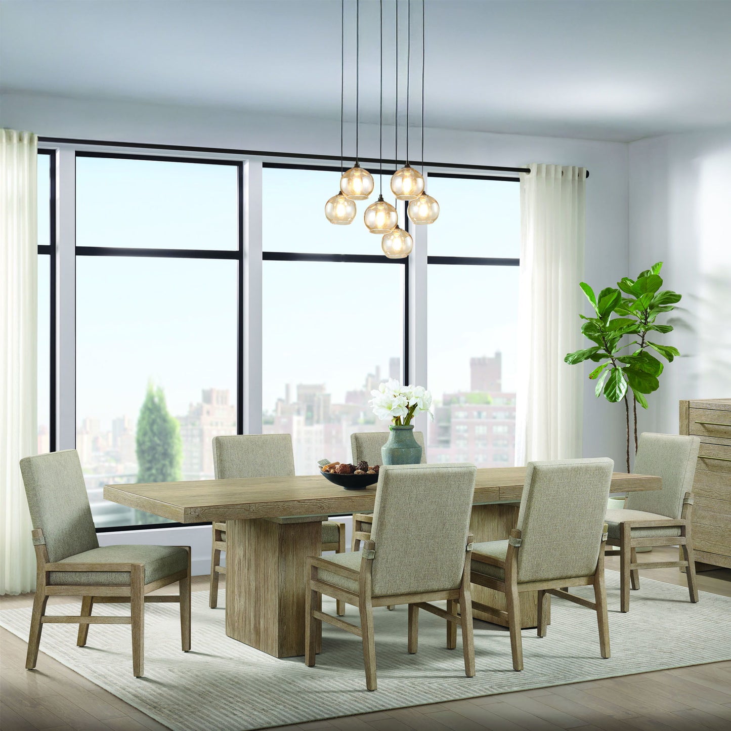 Nash - Trestle Dining Table - Weathered Sand