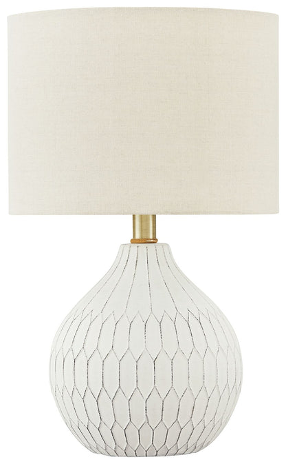 Wardmont - Ceramic Table Lamp  - White