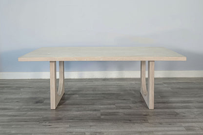 Liz - Arched Leg Dining Table - Bergen Oak