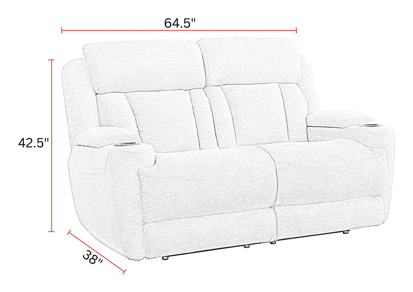 Dalton - Power Loveseat