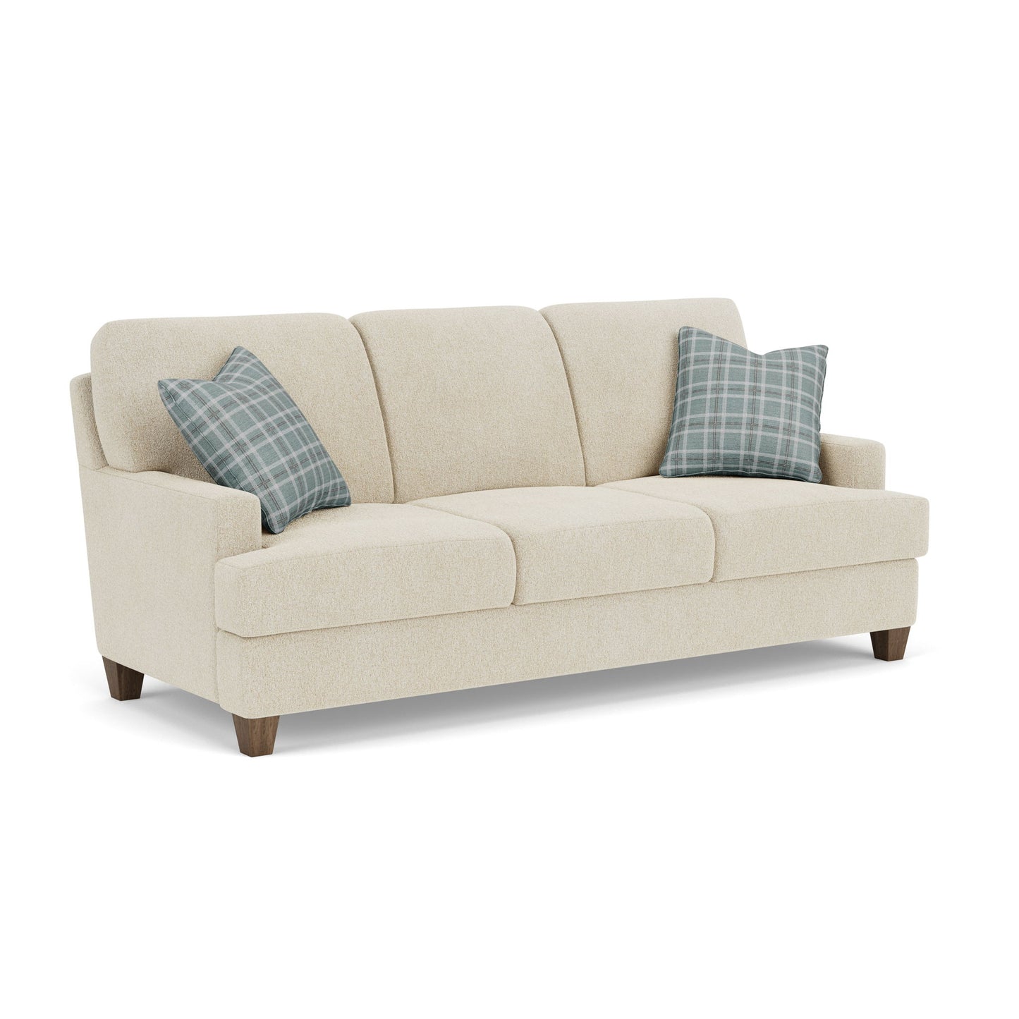 Moxy - Fabric Sofa, T-Shaped Seat Cushion, Straight Track Arms