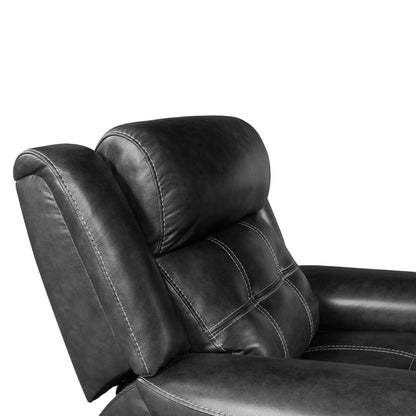 Regis - Dual-Power Recliner - Baron Charcoal