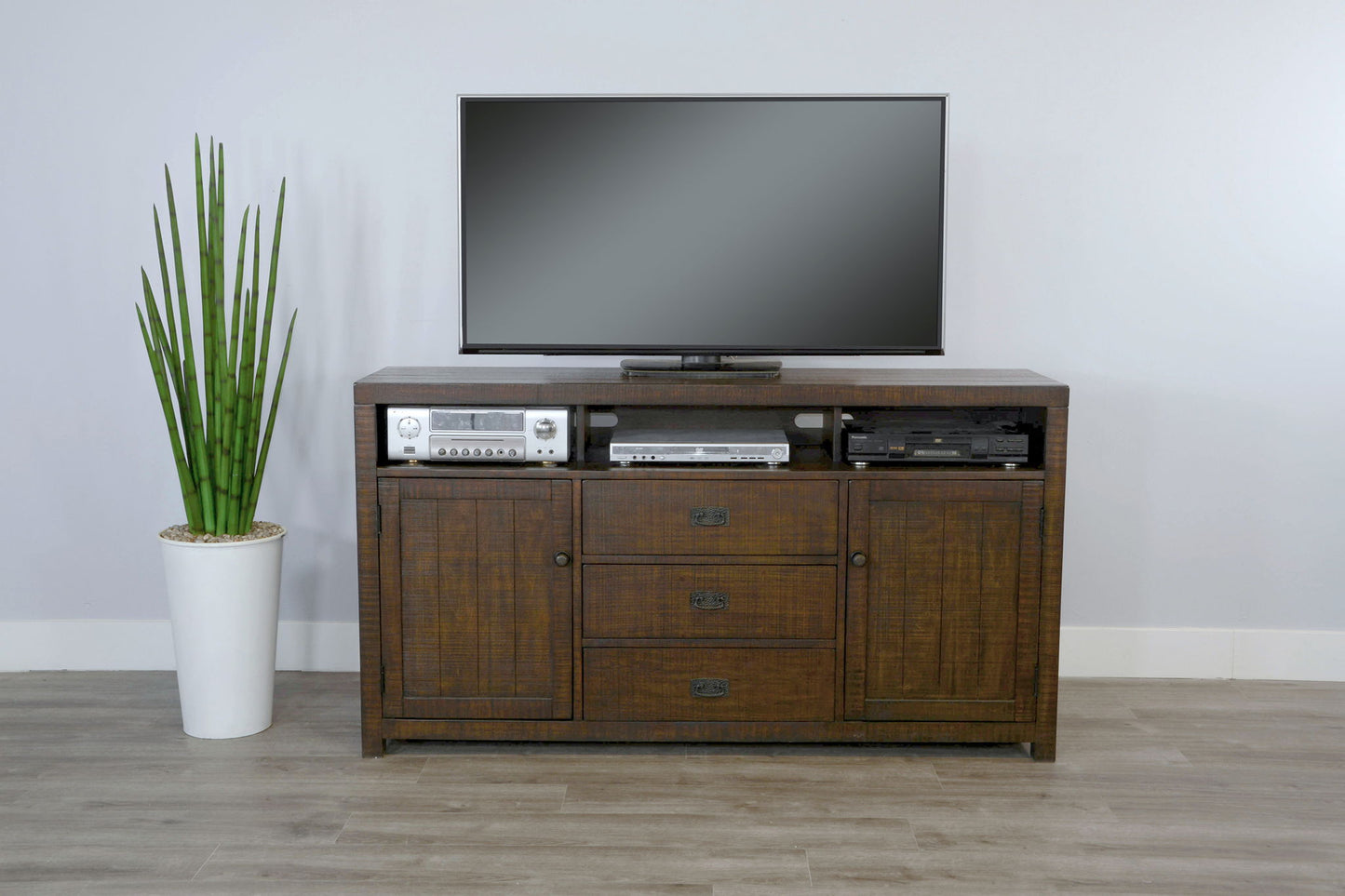 Homestead - 66" TV Console - Tobacco Leaf