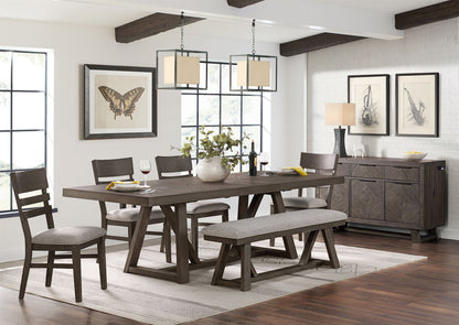 Hearst - Trestle Table - Reclaimed Chevron