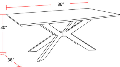 Crossings - Monaco Rectangular Dining Table With 4 Upholstered Chairs - Solid Mango / Green