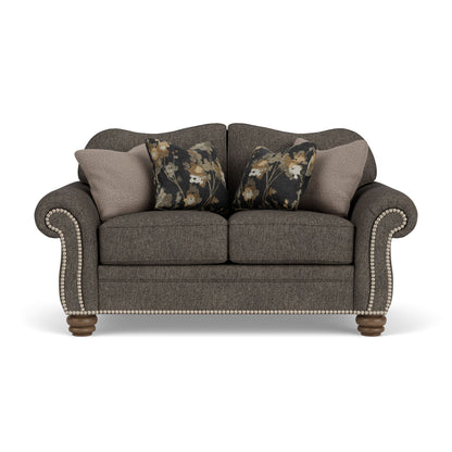 Bexley - Fabric Loveseat, Nailhead Trim
