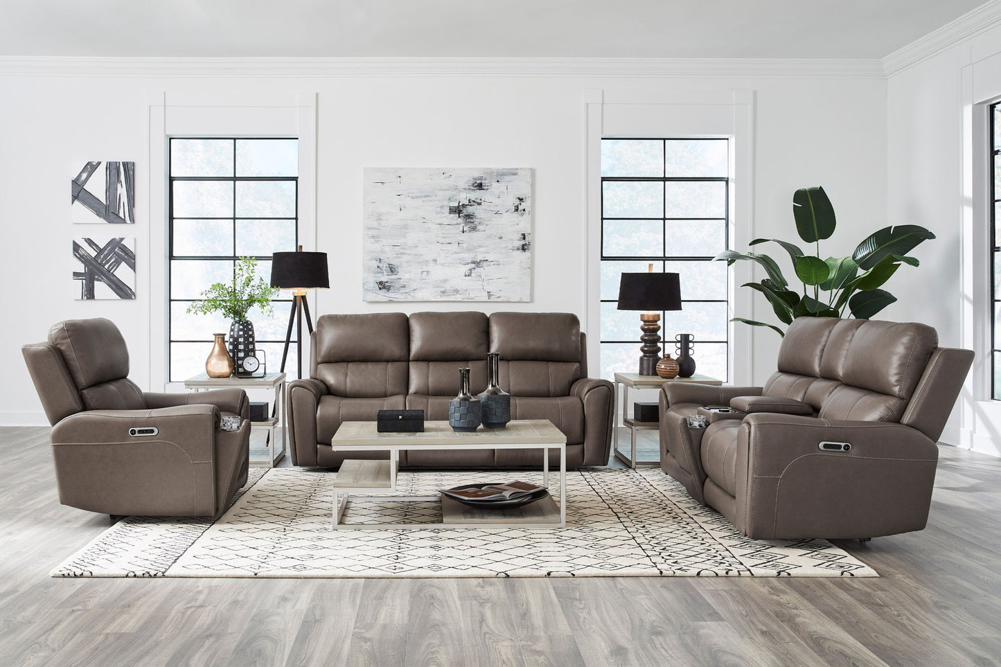 Hancock - Zero Gravity Power Reclining Sofa Set