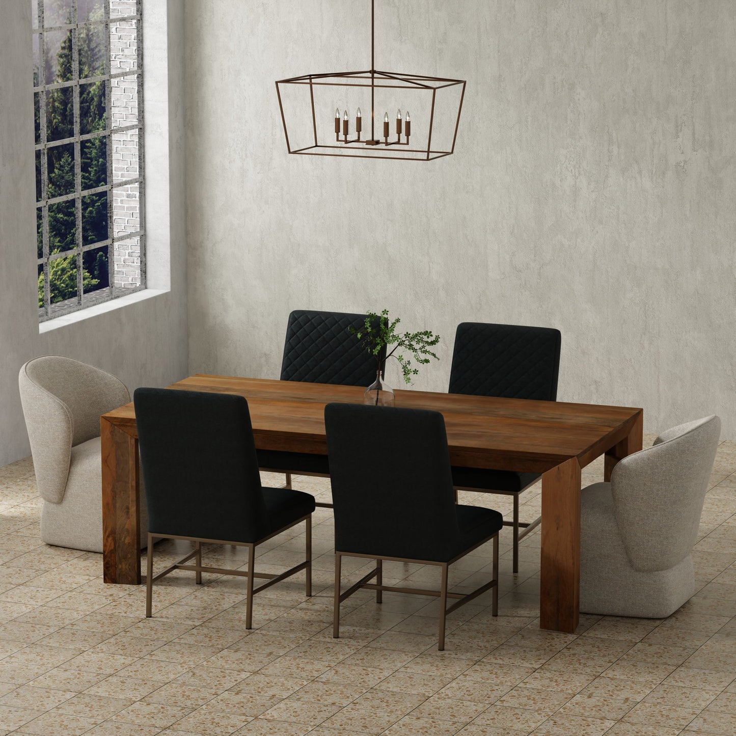 Crossings - Downtown Rectangular Dining Table - Amber