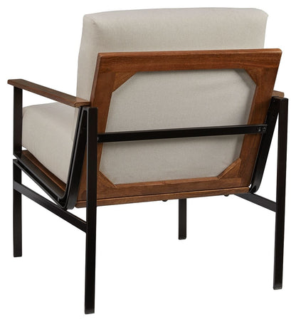 Tilden - Accent Chair - Ivory / Brown