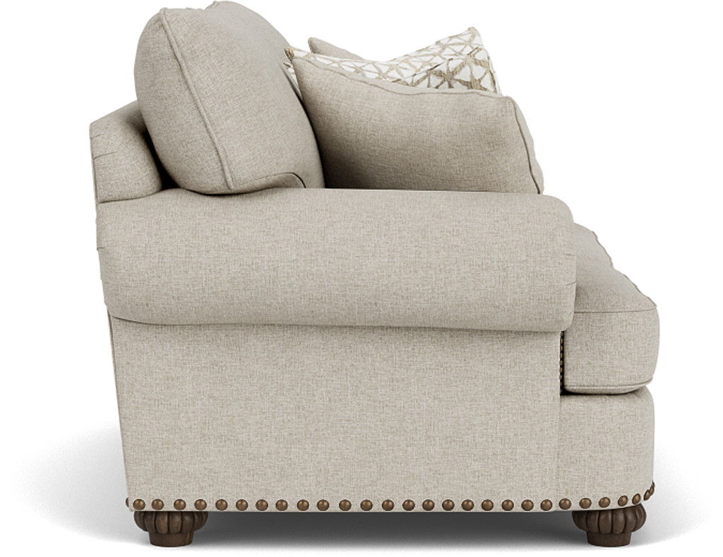 Patterson - Fabric Loveseat, Nailhead Trim