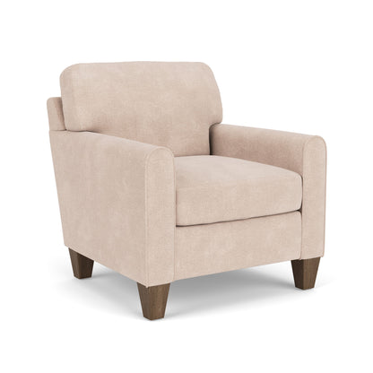 Moxy - Fabric Chair, Rounded Mailbox Arms