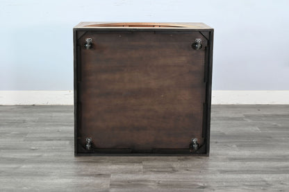 Modern - Wood Table With Arched Open Shelf Design