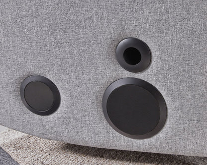 Pineland - Glider Power Recliner With Audio System - Pewter