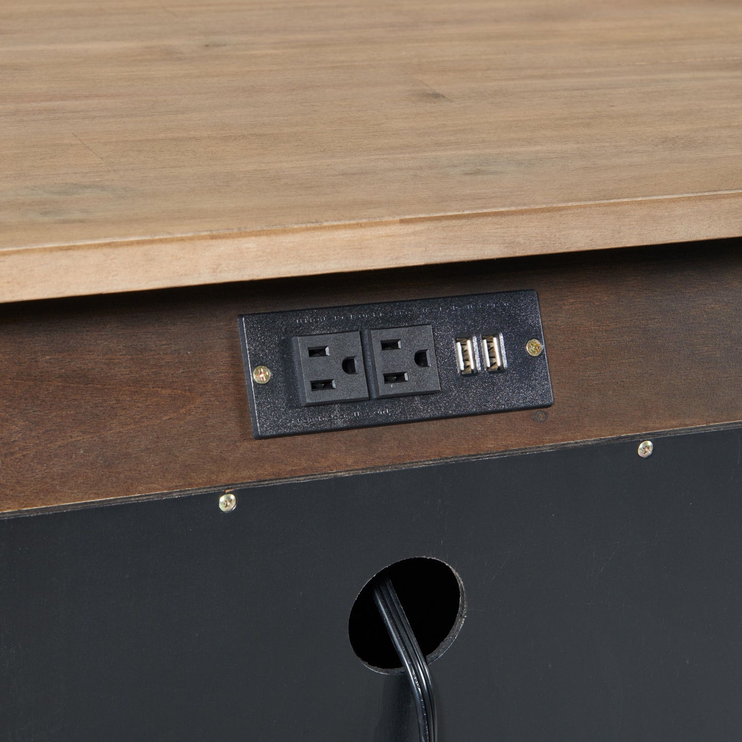 Transitions - Nightstand - Driftwood / Sable