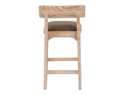 Balam - 24" Barstool (Set of 2) - Light Brown / Dark Brown