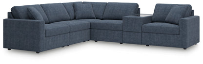 Modmax - 6-Piece Sectional With Storage Console - Fabric - Ink