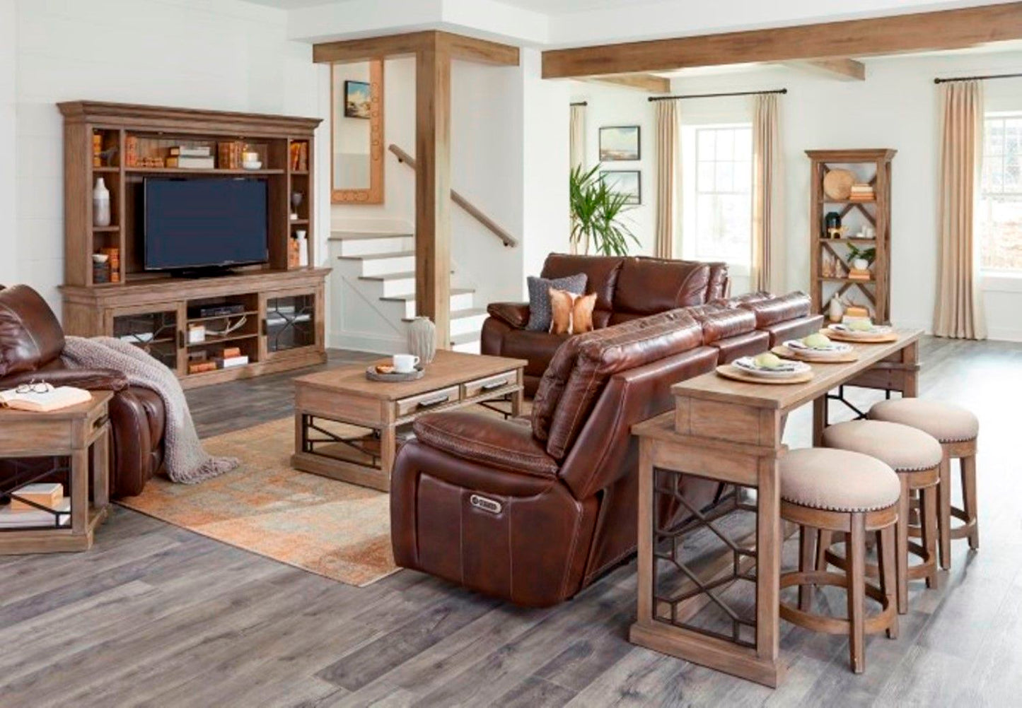 Vail - Power Reclining Loveseat - Burnt Sienna