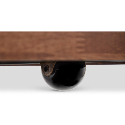Lincoln - Square Coffee Table With Casters - Light Brown