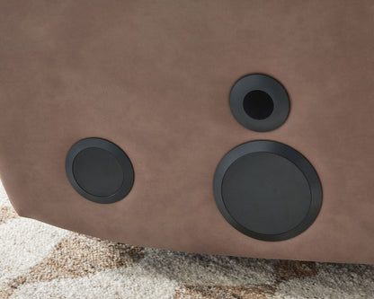 Lorrenton - Glider Power Recliner With Audio System - Caramel