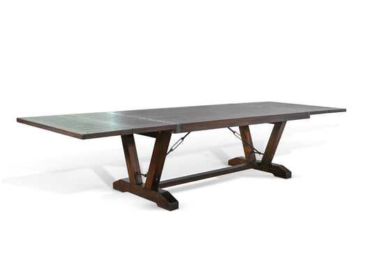 Homestead - Yellowstone Extension Table With Folding Leaves - Tobacco Leaf