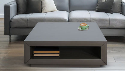 Modern Square Table With Open Storage