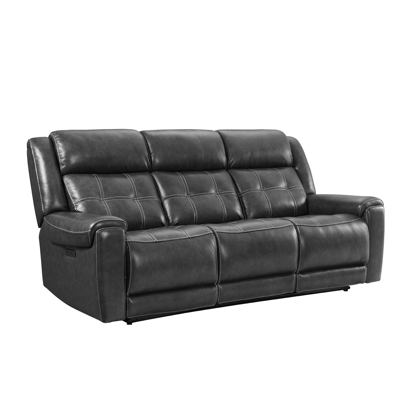 Regis - Dual-Power Sofa - Baron Charcoal