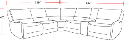 Stellar - Modular Power Reclining Sectional