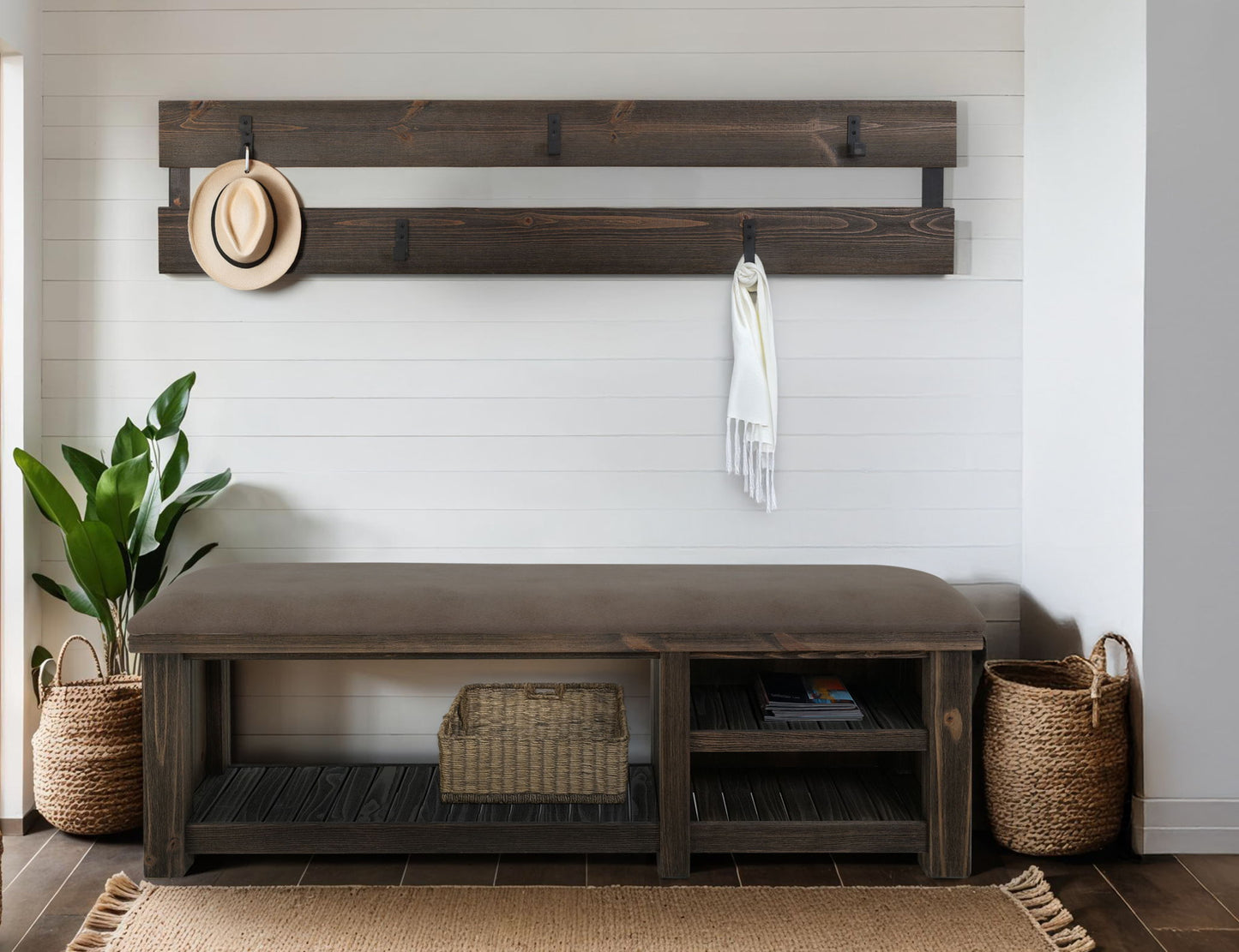 Dutton - Hall Tree - Rookwood Brown