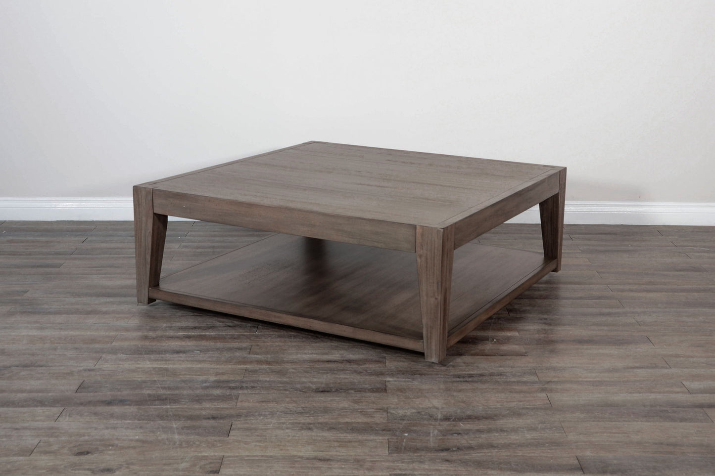 Doe Valley - Mahogany Wood Coffee Table With Casters