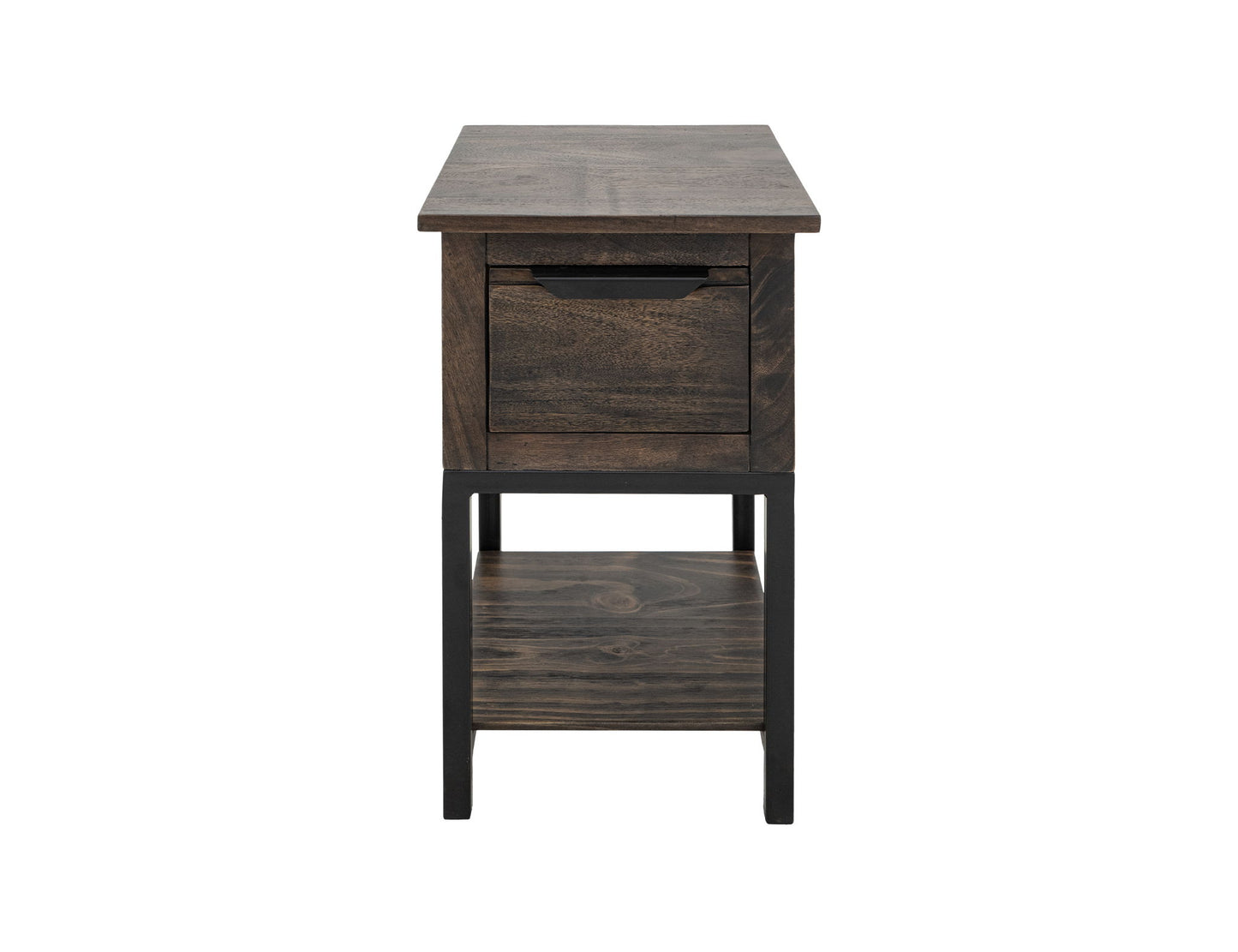 Mita - Chairside Table - Cedar Brown