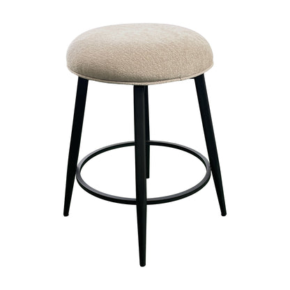 Metal Base Barstools - Barstool With Backless Seat - Champagne