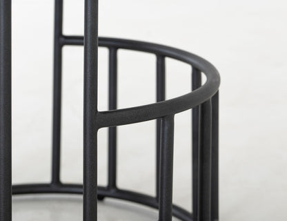 Merlin - 30" Upholstered Barstool - Licorice