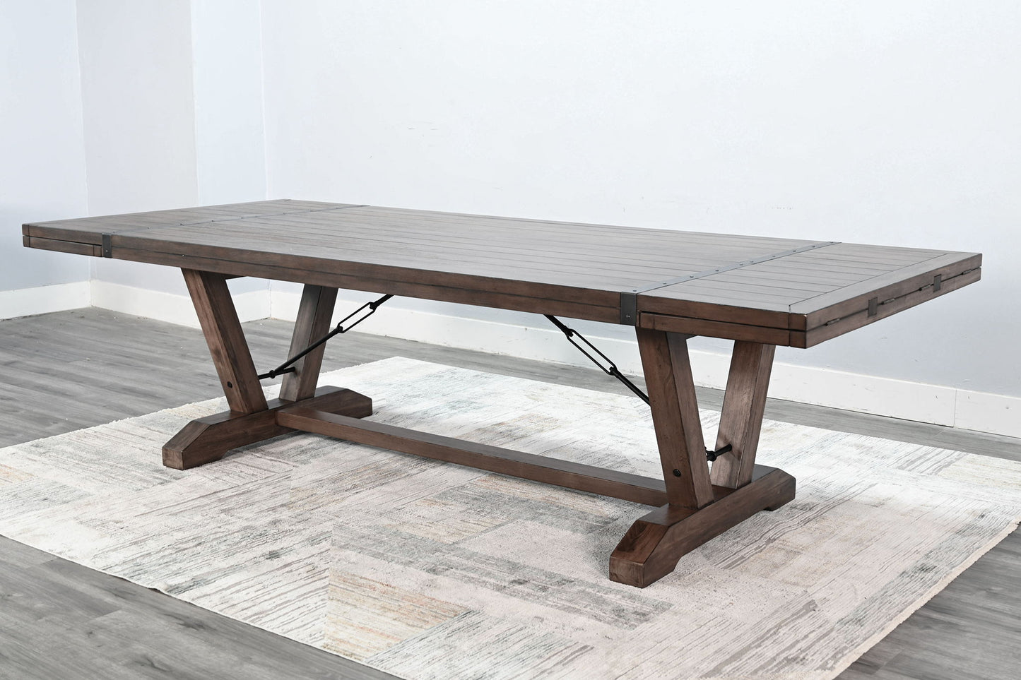 Doe Valley - Yellowstone Dining Table With Extensions With Folding Leaves - Buckskin