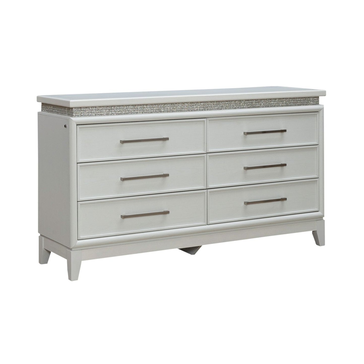 Reflections - 6 Drawer Dresser With Lights - White