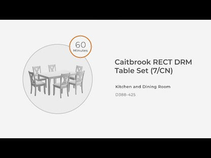Caitbrook - RECT DRM Table Set (Set of 7) - Gray