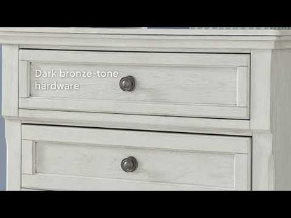 Robbinsdale - Five Drawer Chest - Youth - Antique White